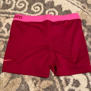 Pink/Fuschia Nike Pro Spandex
